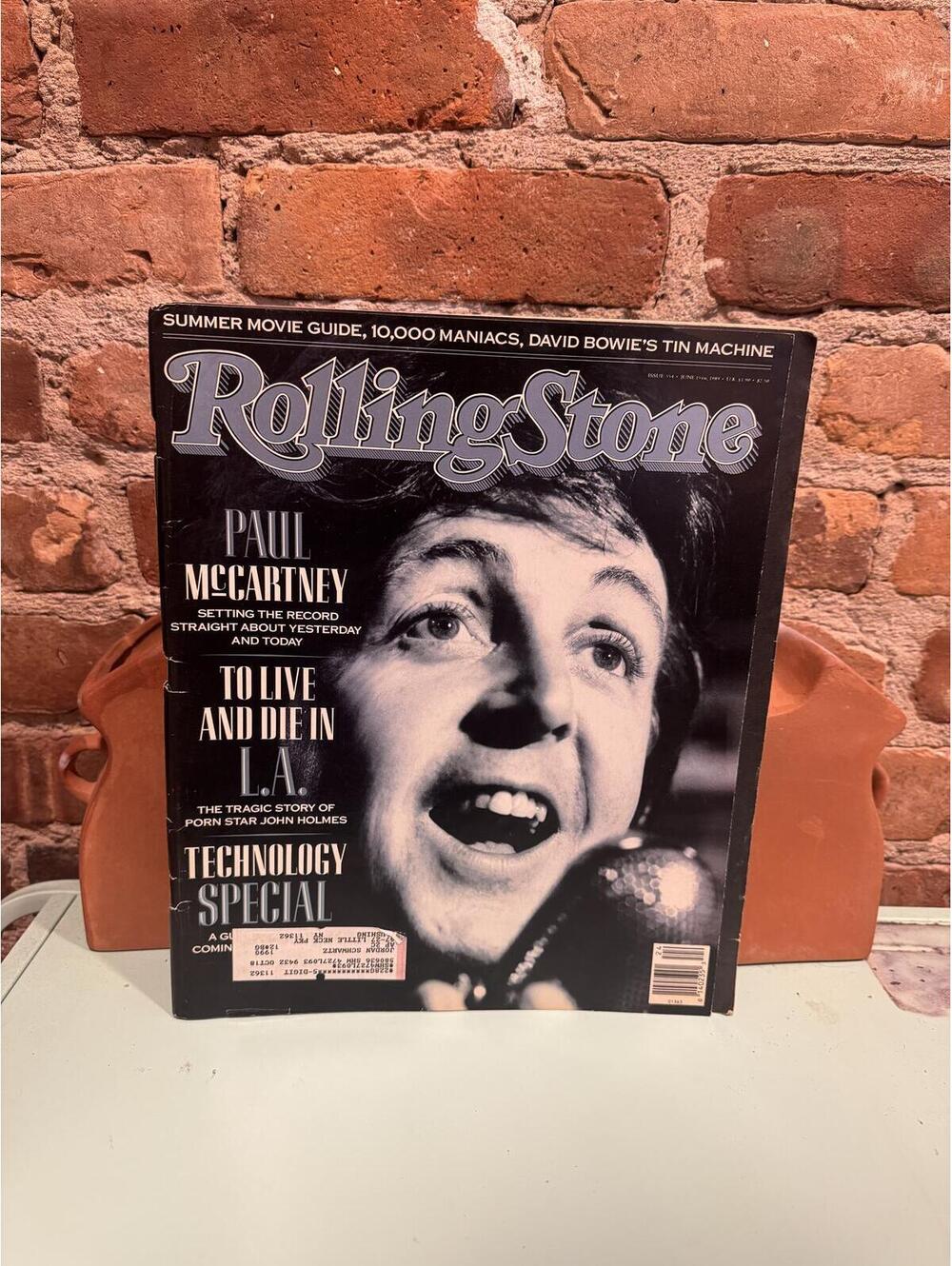 1989 ROLLING STONE MAGAZINE ISSUE 554 FEATURING PAUL MCCARTNEY